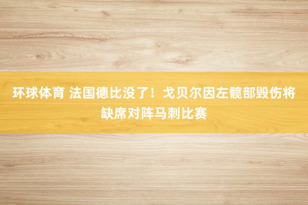 环球体育 法国德比没了！戈贝尔因左髋部毁伤将缺席对阵马刺比赛