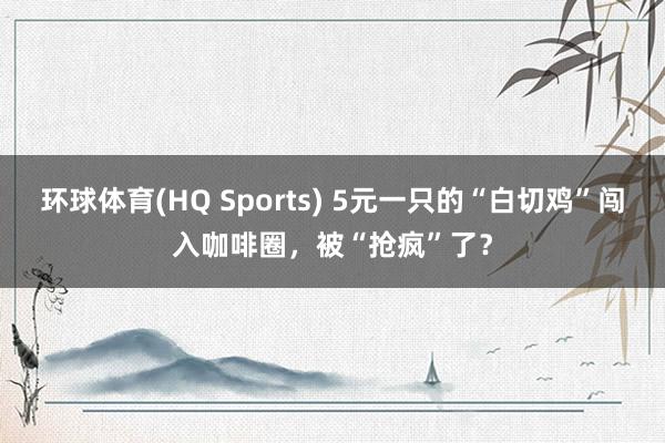 环球体育(HQ Sports) 5元一只的“白切鸡”闯入咖啡圈，被“抢疯”了？