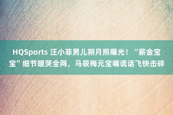HQSports 汪小菲男儿朔月照曝光！“薪金宝宝”细节暖哭全网，马筱梅元宝嘴谎话飞快击碎