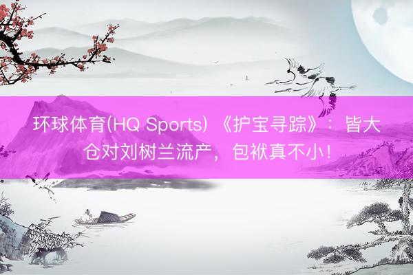 环球体育(HQ Sports) 《护宝寻踪》：皆大仓对刘树兰流产，包袱真不小！