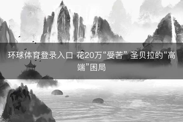 环球体育登录入口 花20万“受苦” 圣贝拉的“高端”困局