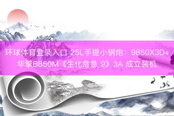 环球体育登录入口 25L手提小钢炮：9850X3D+华擎B850M《生化危急 9》3A 成立装机