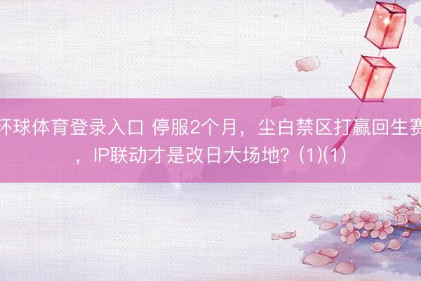 环球体育登录入口 停服2个月，尘白禁区打赢回生赛，IP联动才是改日大场地？(1)(1)