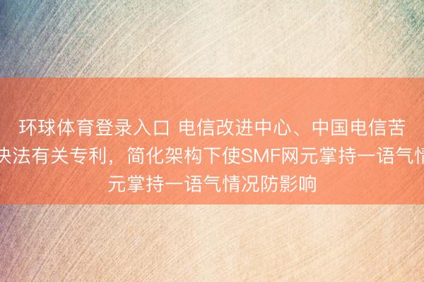 环球体育登录入口 电信改进中心、中国电信苦求会话解决法有关专利，简化架构下使SMF网元掌持一语气情况防影响